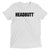 T-shirt - "HEADBUTT™" - Triblend - White